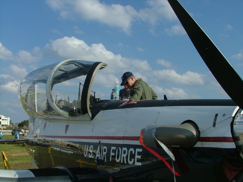 Tim on T-6ATrainer